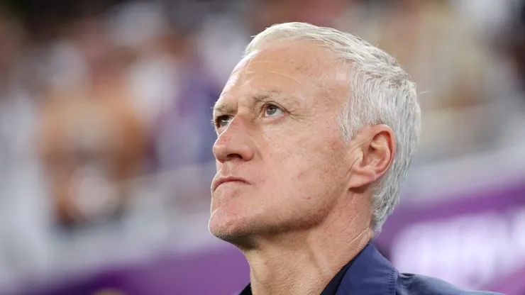 Deschamps em partida da Copa do Mundo 2022 (Foto: Alex Grimm/Getty Images)