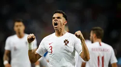 SOCHI, RUSSIA - JUNE 30: Pepe of Portugal celebrates after scoring his team's first goal during the 2018 FIFA World Cup Russia Round of 16 match between Uruguay and Portugal at Fisht Stadium on June 30, 2018 in Sochi, Russia. (Photo by Julian Finney/Getty Images)