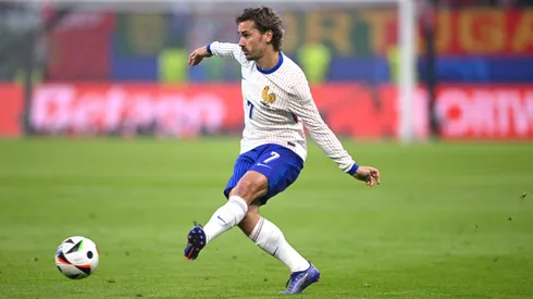 Antoine Griezmann da França em ação pela Eurocopa. (Foto de Stu Forster/Getty Images)