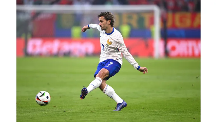 Antoine Griezmann da França em ação pela Eurocopa. (Foto de Stu Forster/Getty Images)