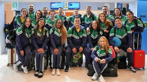Delegação de ginástica do Brasil embarcou para as Olimpíadas de Paris - Foto: Instagram @cbginastica