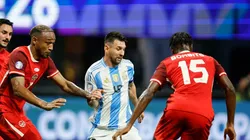 Argentina e Canadá na Copa América. Foto: Alex Slitz/Getty Images