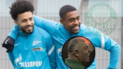 Palmeiras tem Braz e Flamengo no caminho para contratar Claudinho (à esquerda) - Fotos: Jorge Rodrigues/AGIF e Divulgação/Zenit