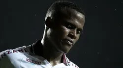 Jhon Arias durante partida entre Madureira e Fluminense, no Estádio Kleber Andrade, pelo Campeonato Carioca de 2023, no dia 22/01.