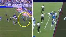 Raniele teve gol anulado em Cruzeiro x Corinthians - Foto: Reprodução/Premiere