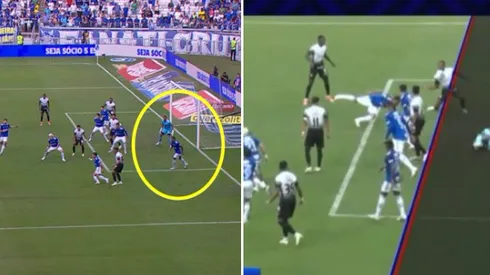 Raniele teve gol anulado em Cruzeiro x Corinthians - Foto: Reprodução/Premiere