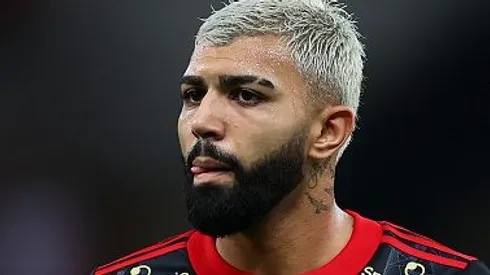 Gabigol durante partida entre Flamengo e Atlético/GO, no Maracanã, pelo Campeonato Brasileiro de 2021, no dia 05/11. Foto: Buda Mendes/Getty Images