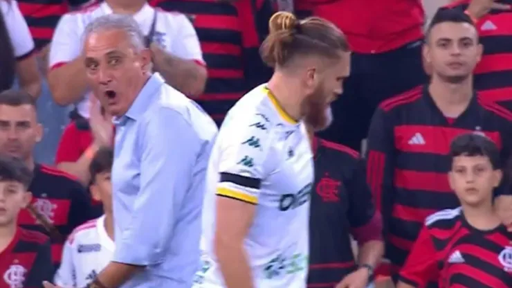 Foto: Reprodução/Premiere - Tite ficou bravo com Pitta
