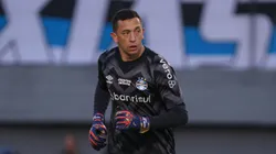 Marchesín durante partida contra o Flu. Foto: Maxi Franzoi/AGIF