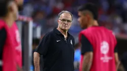 Bielsa no comando do Uruguai. Foto: Megan Briggs/Getty Images