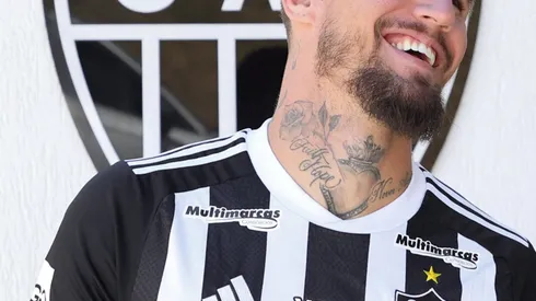 Lyanco, durante apresentação no Atlético-MG.