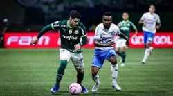 Piquerez jogador do Palmeiras durante partida contra o Bahia no estadio Arena Allianz Parque pelo campeonato Brasileiro A 2023. Foto: Fabio Giannelli/AGIF