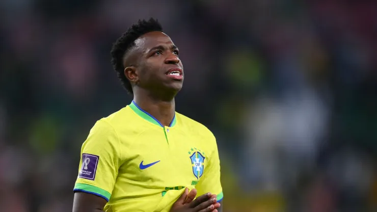 Vini Jr. é considerado um dos favoritos à Bola de Ouro. Laurence Griffiths/Getty Images.