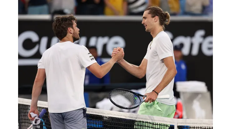 Zverev e Norrie se encontraram em outros cinco jogos no circuito mundial, todos vencidos por Zverev (Foto: Julian Finney/Getty Images)
