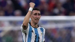Di María, jogador do Argentina, comemora durante partida contra o Franca no estádio Lusail pela Copa do Mundo 2022. Foto: Pedro Martins/AGIF