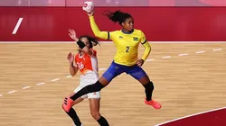 Bruna de Paula em ação nos Jogos de Tóquio 2020