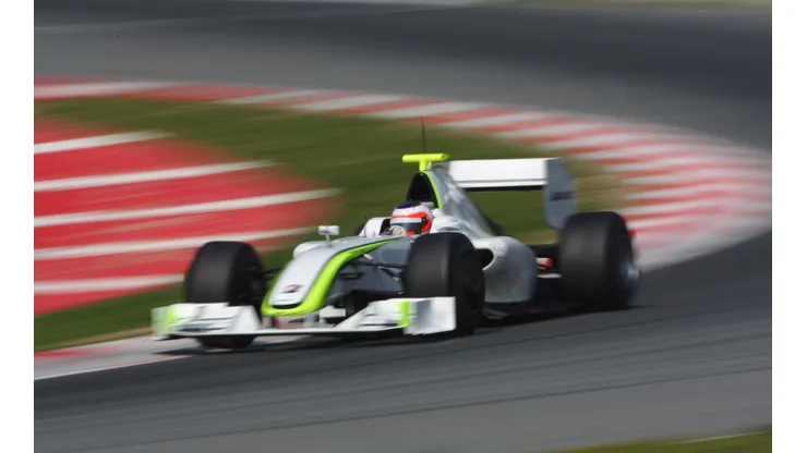 Rubens Barrichello, da Brawn, em teste de pré-temporada no ano de 2009 (Foto: Mark Thompson/Getty Images)