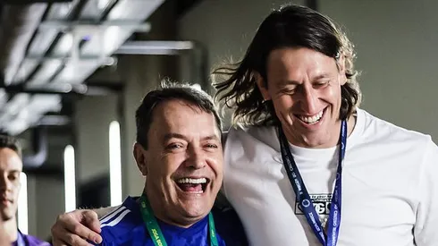 Pedro Lourenço e Cássio do Cruzeiro. Foto: Gustavo Aleixo/Cruzeiro
