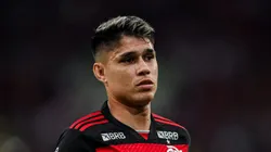 Luiz Araújo com a camisa do Flamengo. Foto: Thiago Ribeiro/AGIF