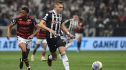 Bruno Fuchs jogador do Atletico-MG durante partida contra o Flamengo no estadio Arena MRV pelo campeonato Brasileiro A 2024. Foto: Gilson Lobo/AGIF