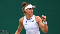 Bia Haddad em Wimbledon: brasileira quer repetir boa campanha na grama (Foto: M. Haffey/Getty Images)