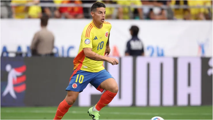 Foto: Chris Coduto/Getty Images - James Rodríguez em jogo da Colômbia.