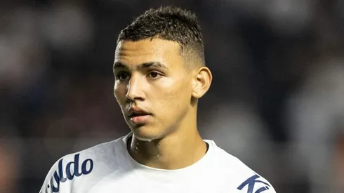 SP - SANTOS - 17/05/2023 - COPA DO BRASIL 2023, SANTOS X BAHIA - Deivid Washington jogador do Santos durante partida contra o Bahia no estadio Vila Belmiro pelo campeonato Copa do Brasil 2023.