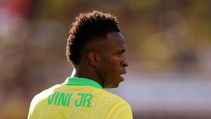 Vinícius Júnior pela Seleção Brasileira na Copa América. Foto: Ezra Shaw/Getty Images