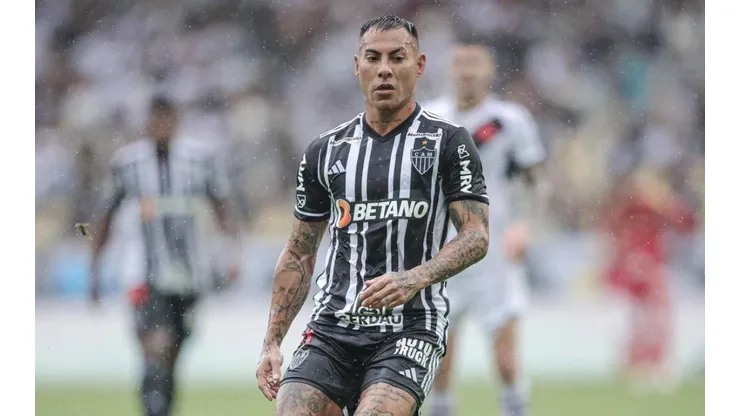 Foto: Pedro Souza/ Atlético - Eduardo Vargas em campo pelo Atlético-MG