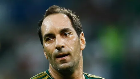 Sao Paulo – SP – 28/03/15 – AMISTOSO DESPEDIDA ALEX/PALMEIRAS 99 X AMIGOS DO ALEX – Edmundo do Palmeiras 99 durante partida contra o Amigos do Alex pelo Amistoso despedida do Alex no Allianz Parque.