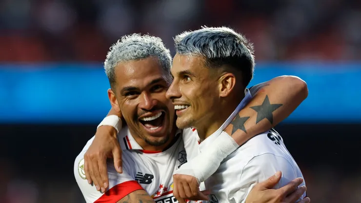 Atacantes do São Paulo. Foto: Rubens Chiri/ São Paulo/ Flickr