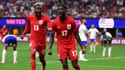 Jogadores do Panamá comemorando gol na Copa América. (Foto: Todd Kirkland/Getty Images)