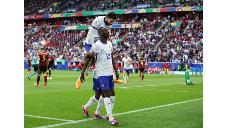 França e Belgica pela Eurocopa. (Foto de Carl Recine/Getty Images)