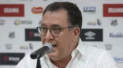 SP - SANTOS - 21/06/2024 - SANTOS, COLETIVA MARCELO TEIXEIRA - Marcelo Teixeira presidente do Santos durante coletiva de imprensa realizada no CT Rei Pele.