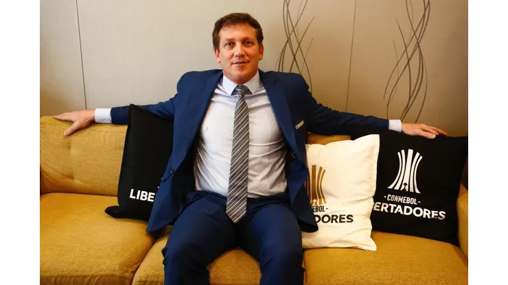 Madrid, 12/08/2018. Interview with Alejandro Domínguez, president of Conmebol. Photo: Guillermo Navarro Archdc. PUBLICATIONxNOTxINxGERxFRAxESP Copyright: xAlbumx/xArchivoxABCx/xGuillermoxNavarrox alb9811671 EDITORIAL USE ONLY