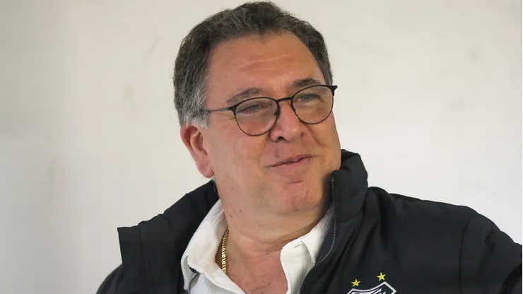 SP - SANTOS - 15/07/2024 - BRASILEIRO B 2024, SANTOS X ITUANO - Marcelo Teixeira presidente do Santos durante partida contra o Ituano no estadio Vila Belmiro pelo campeonato Brasileiro B 2024. Foto: Reinaldo Campos/AGIF