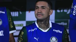 SP - SAO PAULO - 11/07/2024 - BRASILEIRO A 2024, PALMEIRAS X ATLETICO-GO - Dudu jogador do Palmeiras durante partida contra o Atletico-GO no estadio Arena Allianz Parque pelo campeonato Brasileiro A 2024. Foto: Ettore Chiereguini/AGIF