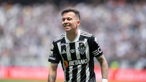 Atacante do Galo em ação em jogo contra o Cuiabá