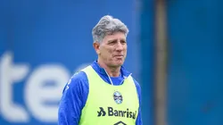 Renato durante treino gremista. FOTO: LUCAS UEBEL/GREMIO FBPA