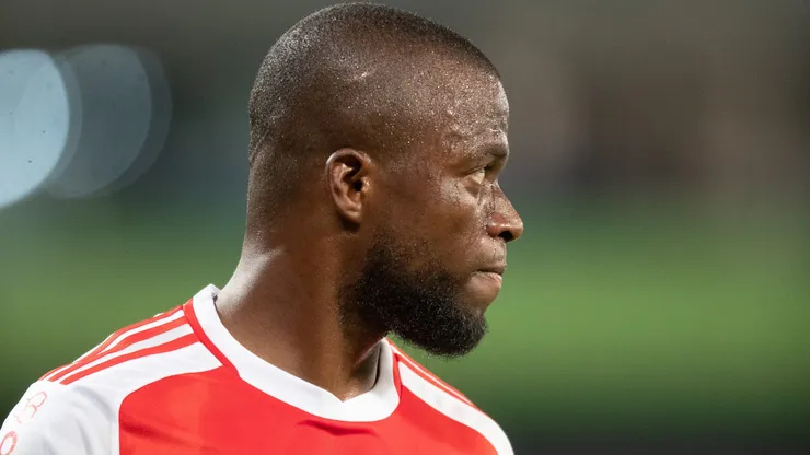 Valencia jogador do Internacional durante partida contra o Cuiaba no estadio Arena Pantanal pelo campeonato Brasileiro A 2024