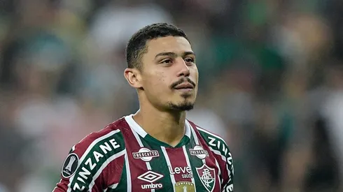 RJ - RIO DE JANEIRO - 20/08/2024 - COPA LIBERTADORES 2024, FLUMINENSE X GREMIO - Andre jogador do Fluminense durante partida contra o Gremio no estadio Maracana pelo campeonato Copa Libertadores 2024. Foto: Thiago Ribeiro/AGIF