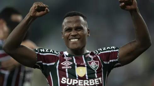 Jhon Arias jogador do Fluminense após partida contra o Grêmio. Foto: Jorge Rodrigues/AGIF