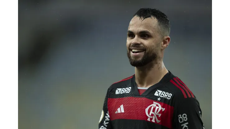 Michael jogador do Flamengo durante partida contra o Bragantino pelo Brasileirão 2024. Foto: Jorge Rodrigues/AGIF