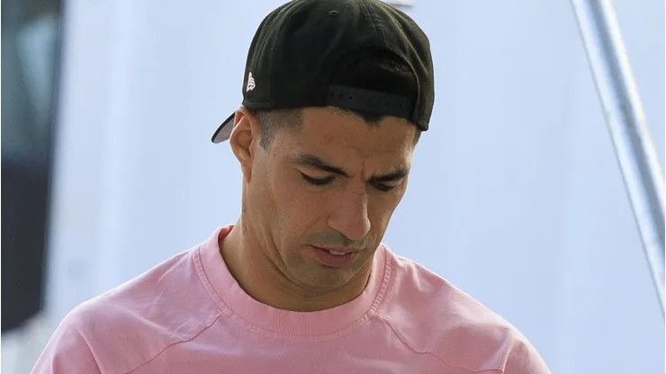 Luis Suárez antes da partida entre Inter Miami e Nashville SC, no Chase Stadium, no dia 13/03/2024. Foto: Javier Rojas