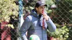 Técnico Zubeldía treina a equipe do São Paulo.