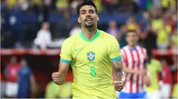 Foto: Ian Maule/Getty Images - Lucas Paquetá em ação pela Seleção Brasileira