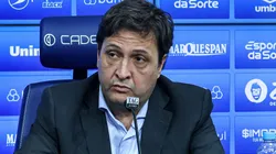 Aberto Guerra em entrevista coletiva no Grêmio, o presidente aguarda atitude da CBF