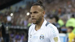 RJ - RIO DE JANEIRO - 20/08/2024 - COPA LIBERTADORES 2024, FLUMINENSE X GREMIO - Braithwaite jogador do Gremio durante entrada da equipe para partida contra o Fluminense no estadio Maracana pelo campeonato Copa Libertadores 2024. Foto: Jorge Rodrigues/AGIF