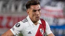 Enzo Díaz durante partida entre River Plate e Instituto, no Estádio Monumental Antonio Vespucio Liberti, pelo Campeonato Argentino, no dia 27/06/2023. Foto: Manuel Cortina