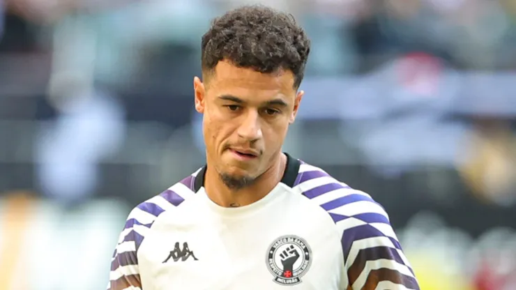 Philippe Coutinho jogador do Vasco durante aquecimento antes da partida contra o Atletico-MG no estadio Arena MRV pelo campeonato Brasileiro A 2024.